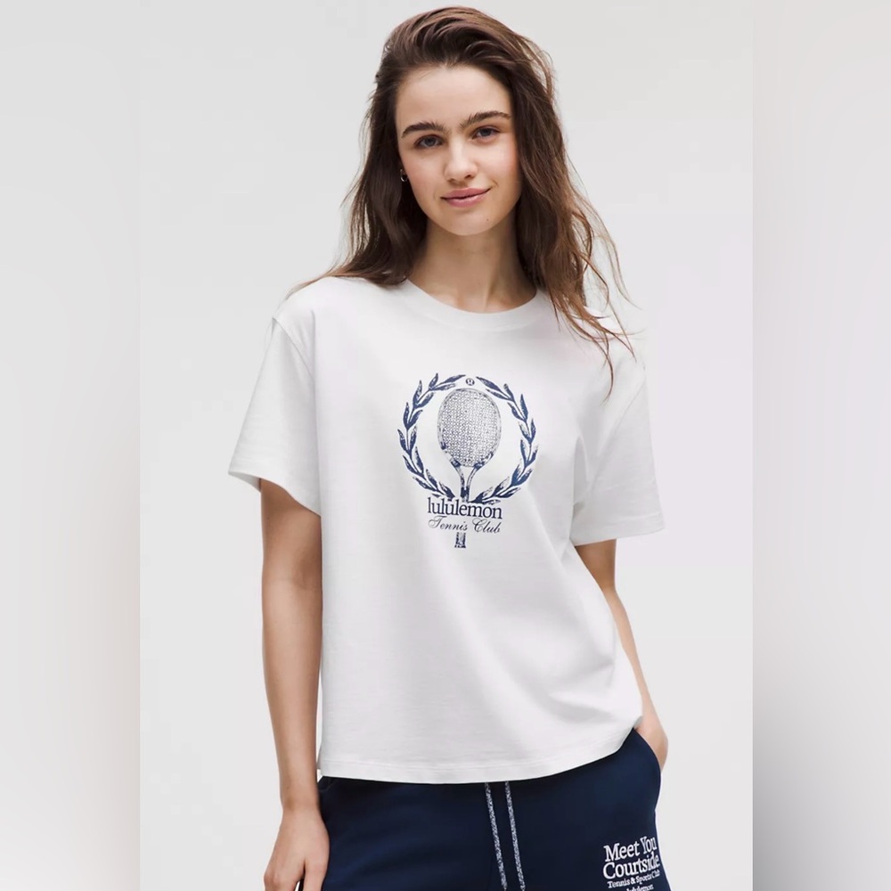 LULULEMON ATHLETA Relaxed-Fit Cotton T-Shirt Tennis Club